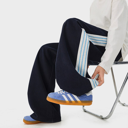 A410-K8803-特批50限价99成分65%棉35%聚酯纤维-320g磨毛卫裤面料