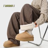 A410-K5578JR-P65限价99-美式加绒垂感休闲裤-糯米呢面料460g左右，男装卫衣，电商A410