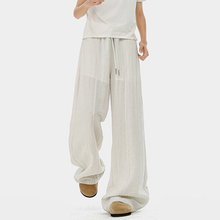 亚麻直筒阔腿裤 P65限价119 160g左右莱赛尔亚麻面料 K65023 A410