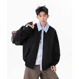 A410-WT93331-P110限价169-美式假两件拼接夹克-塔罗牛津 210克图片