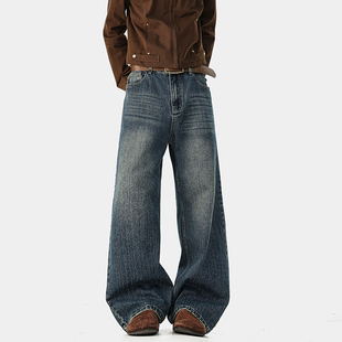 A410-K7911-特批50 限价99-美式水洗直筒牛仔裤-320g竹节牛仔面料