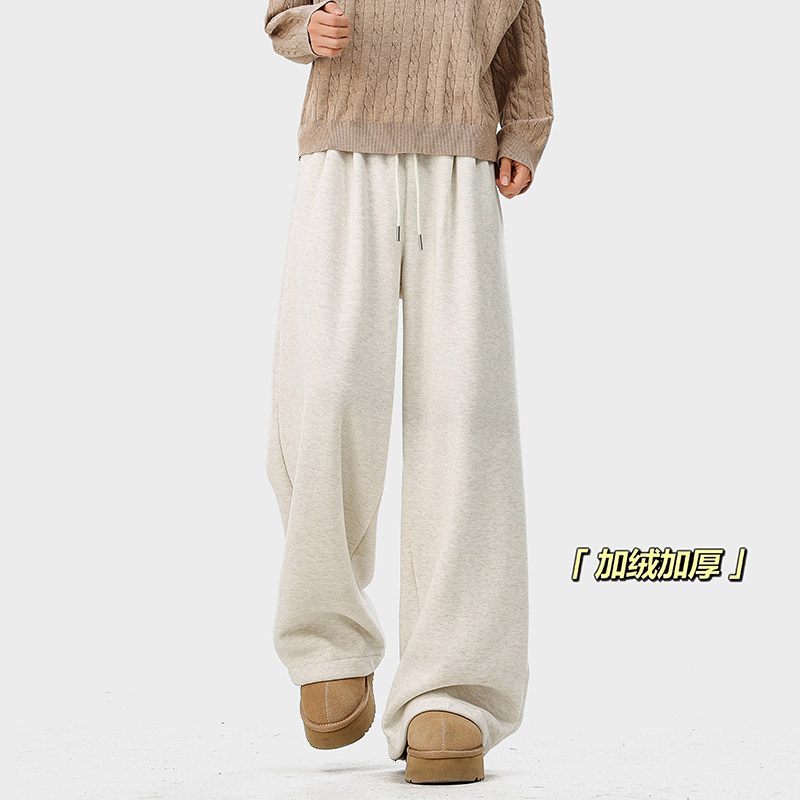 A410-K5578JR-P65限价99-美式加绒垂感休闲裤-糯米呢面料460g左右,男装卫衣,电商A410