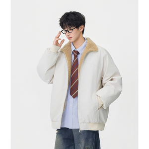 A410-WT93419-P130限价199-美式高街加厚立领棉服-大牛津170g左右图片