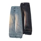 A410-K8796-特批55限价109-设计感水洗牛仔裤-320g竹节牛仔面料，男装牛仔裤，电商A410