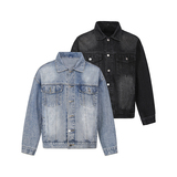 A410-WT93324-P85限价139-美式高级感牛仔外套-7x7牛仔面料420G，男装工装外套，电商A410