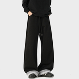 A410-K5650-P70限价109-美式格纹垂感直筒卫裤-320G左右卫裤面料，男装休闲裤，电商A410