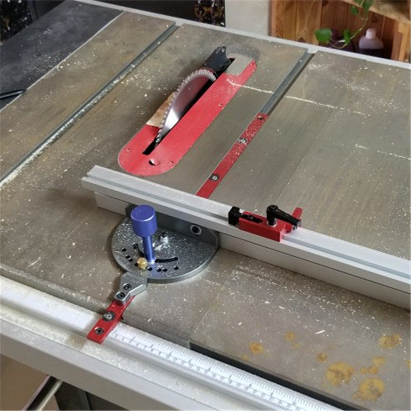 木工通用型推把 靠山 台锯 带锯 雕刻机倒装 角度盘 DIY 木工工具