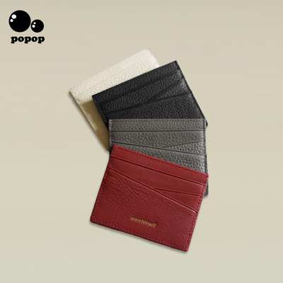 marchimarli 简约款多卡位卡包头层牛皮轻薄小钱包