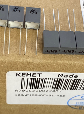 R79GC3100Z340J 铜脚160V0.1UF/104/100NF基美KEMET薄膜电容器MKP
