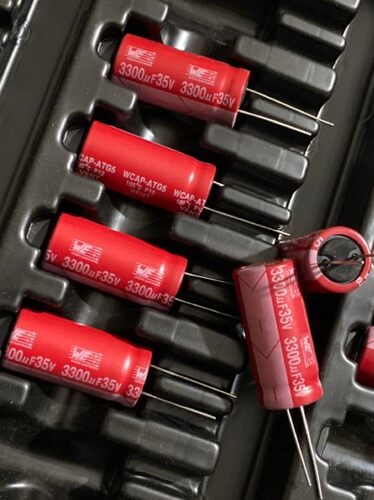20只=75元 电容 35V3300UF 进口 红袍音频电解电容器 3300uf/35v