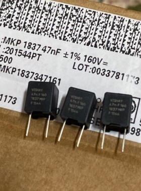 20个=55元 160V 47NF 1% 0.047UF VISHAY 1837系薄膜电容器 ERO