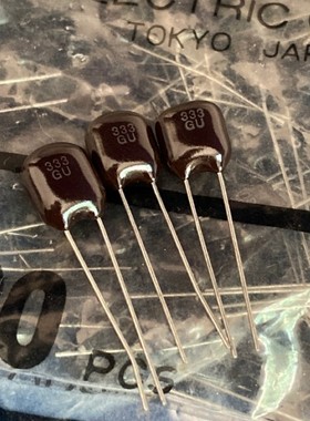 100个=100元 AHSV 100V333/33NF NIS日精 黑漆皮 音频薄膜电容器