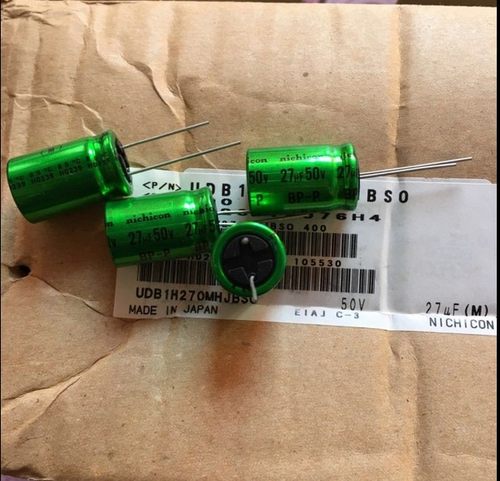 20只=100元 50V27UF 代 22UF 50V nichicon BP-P 耦合电容器 绿袍