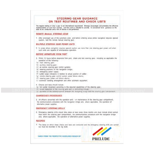 船用IMO标志标牌 舵机操作指导 420 X 297MM