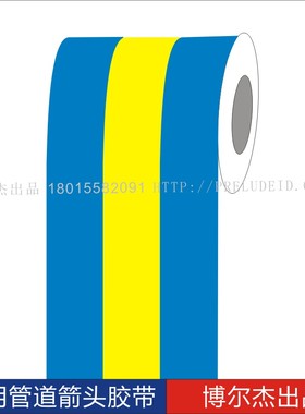 ISO 5017船用主辅色色环胶带Condensate冷淡的 管道标识色环贴纸