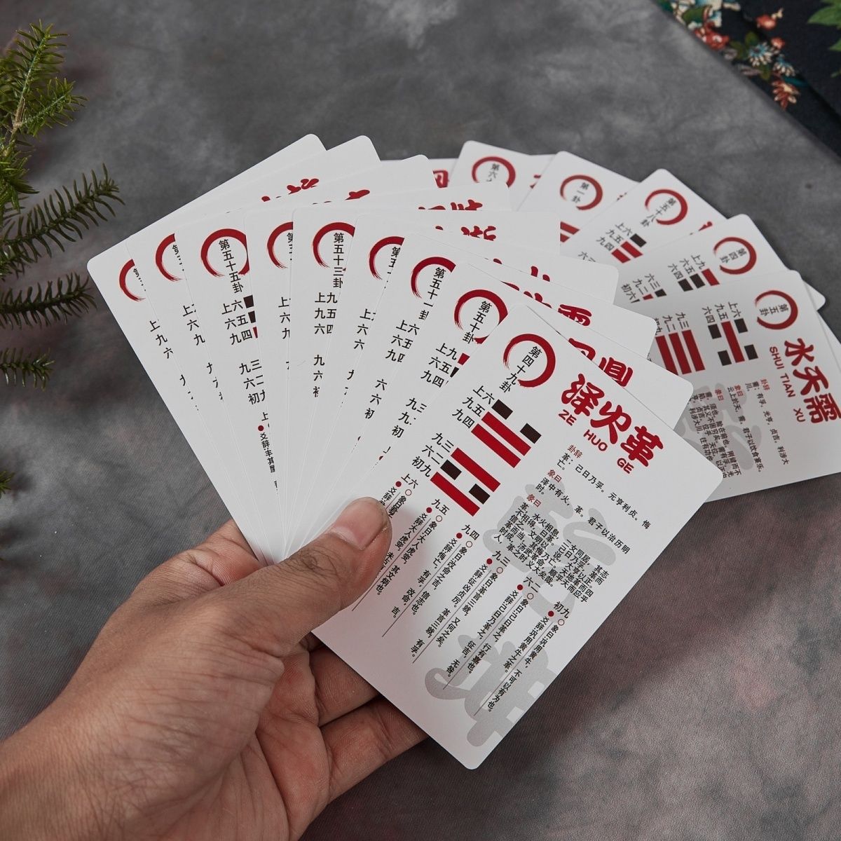 龙吟六十四卦牌易经学习卡六爻易经64卦牌周一卦一卡纸牌记忆法