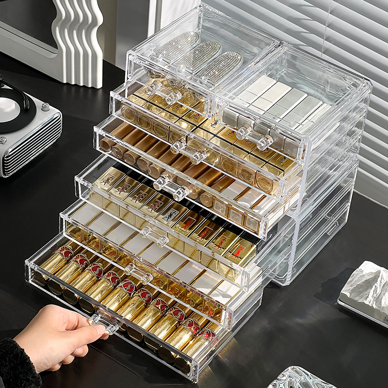 口红收纳盒亚克力化妆品置物架