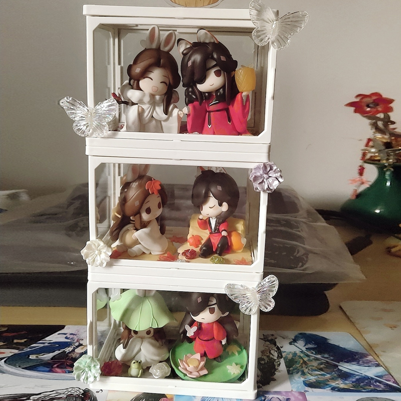 盲盒展示天官赐福谢怜花城手办柜