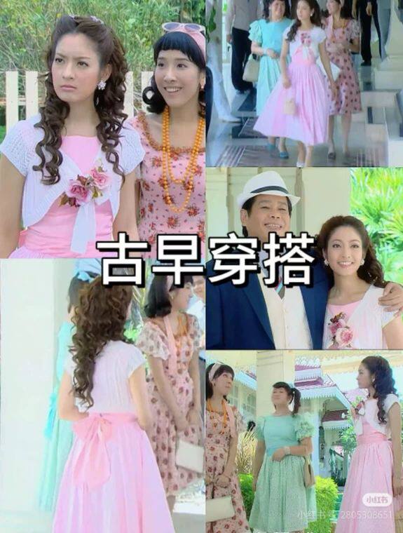 倾情一诺 瓦妮达同款连衣裙 泰剧明星时装 衣服订做 公主蓬蓬裙