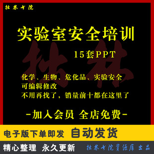 A195实验室安全培训ppt课件模板生物科学化学危化品实验安全管理