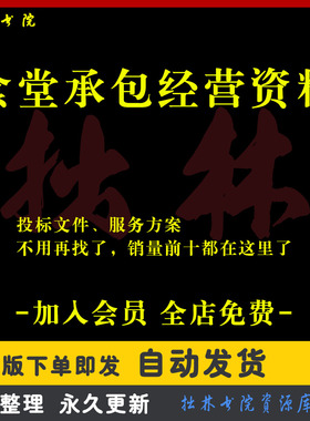 A117食堂承包经营服务方案学校员工餐厅运营管理制度应急预案投标