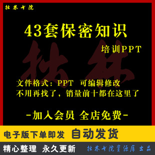 A78保密知识PPT模板企业机密电脑网络保密警示教育商业秘密培训