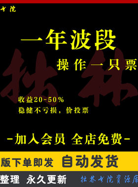 G5中线波段操作一只票稳定收益股票投资策略股票实战视频炒股教程