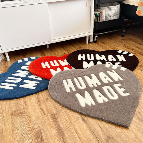 手工腈纶桃心异形tufting地毯