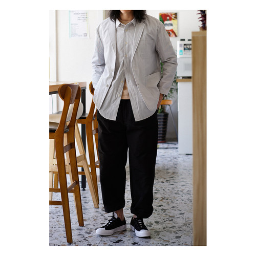 日系机能直筒宽松休闲裤