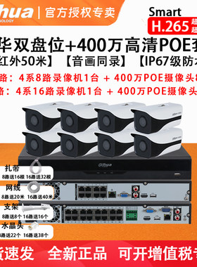 大华双盘网络硬盘录像机监控套包