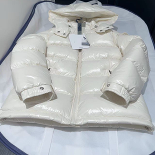 儿童玛雅加厚白鹅绒羽绒服冬季男女童中大童短款保暖连帽外套