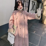 大货已出脏脏粉皮毛一体羊羔毛外套8501P210318，女装皮草，浙宝265