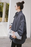大货条纹内里三色工装外套8035P130控价188，女装短外套，浙宝265
