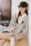 大货高品质条纹卫衣8042P125控价178，女装卫衣/绒衫，浙宝265