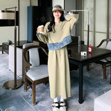 大货牛仔拼接卫衣裙7019P125控188，女装连衣裙，浙宝265