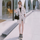 已出货2022春装新款贴标抽绳西装外套8744P125控价188，女装西装，浙宝265