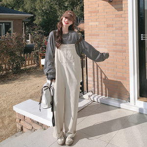 大货 白色灯芯绒连体裤 8556 - P115-控178,女装连体裤,浙宝265