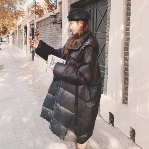 大货90绒黑色不挑身材A版欧货羽绒服8065P355控价528,靴子的高度与身材的搭配图片