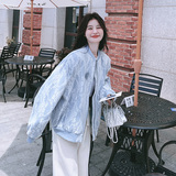 网红爆款蕾丝棒球服外套女2025春秋新款小个子宽松显瘦夹克上衣潮，女装短外套，浙宝265