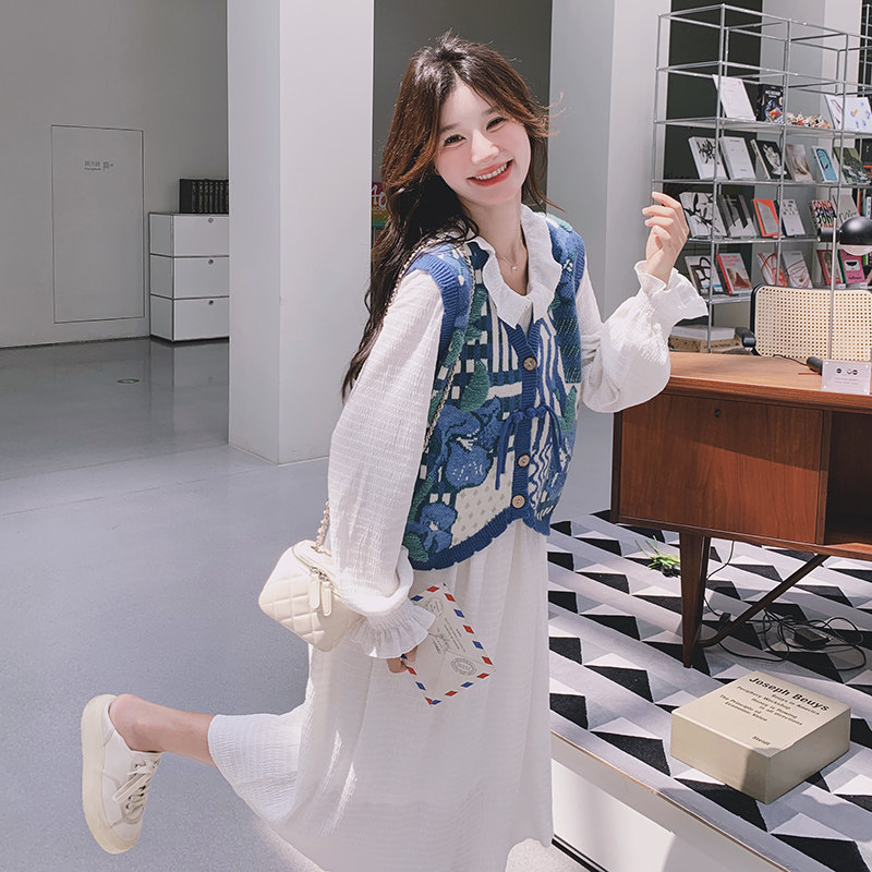 大货两件套蕾丝连衣裙7033P155控238,女装连衣裙,浙宝265