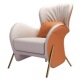 现代简约休闲椅 北欧轻奢ins风单人躺椅别墅会所客厅设计师沙发椅