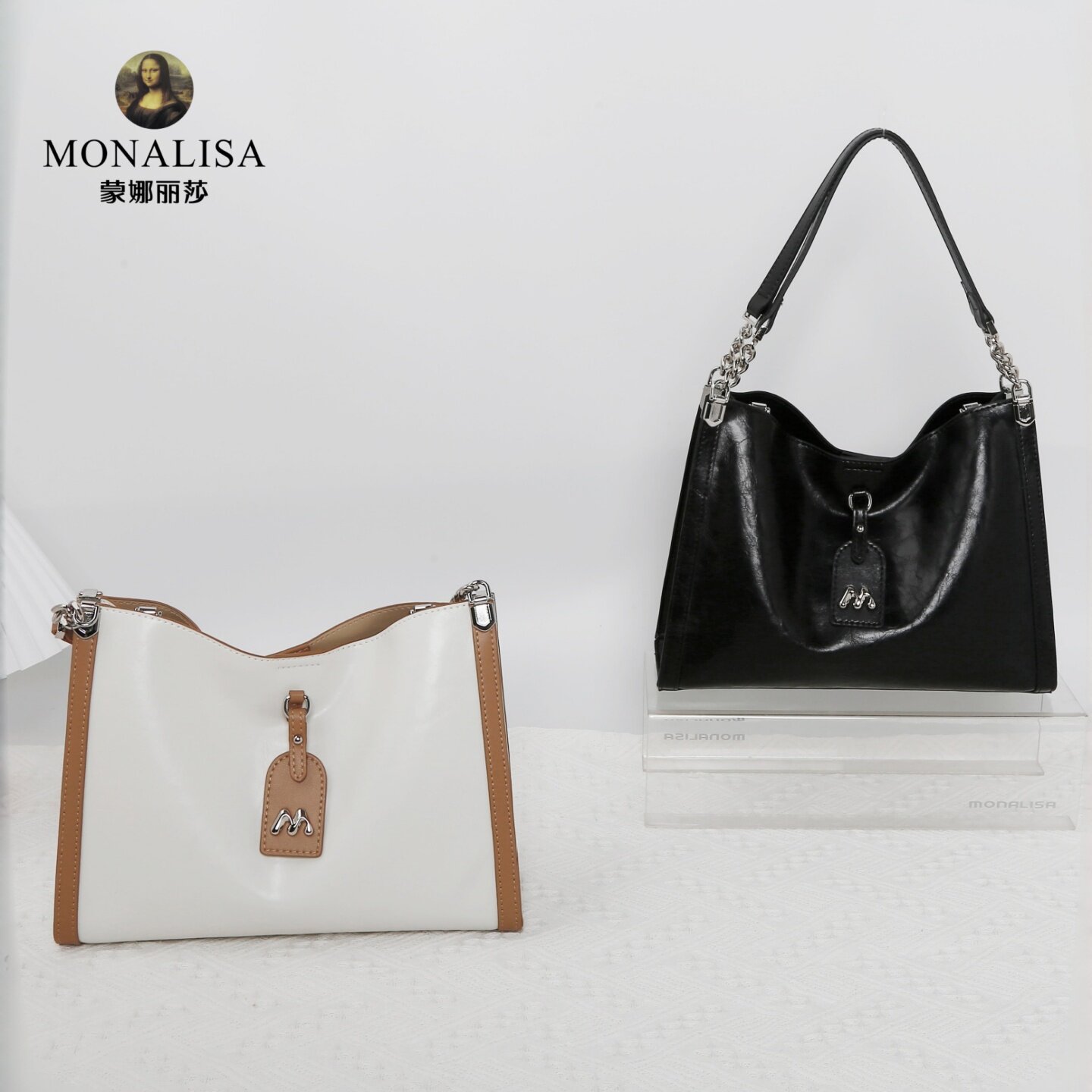 MONALISA蒙娜丽莎女包2026夏季新款托特包女大容量通勤单肩斜挎包