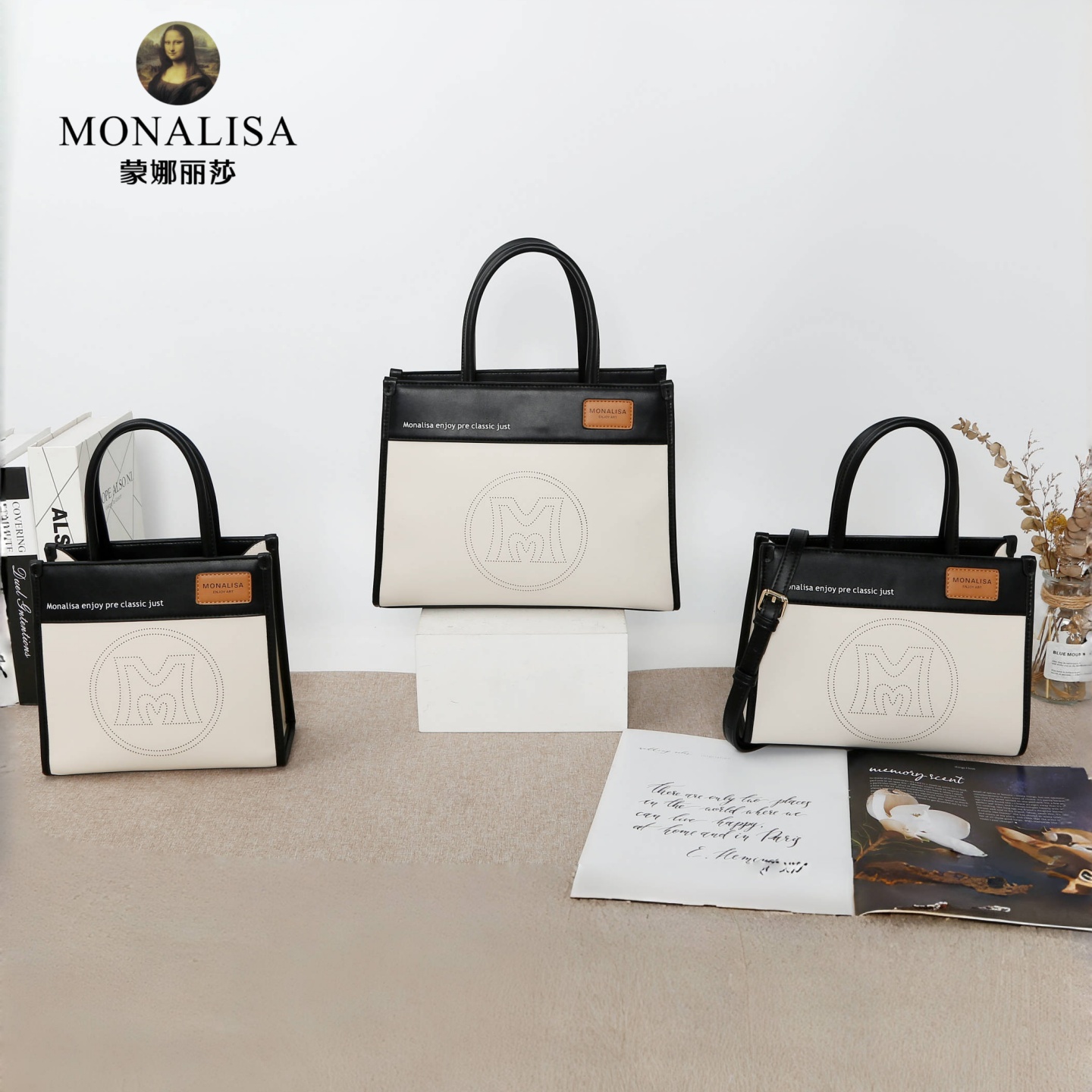 蒙娜丽莎女包2025夏季新款时尚刺绣字母单肩斜挎高级感小众手提包