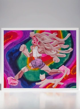 Super Future Kid超级未来小子超现实二次元动漫少女正品限量版画