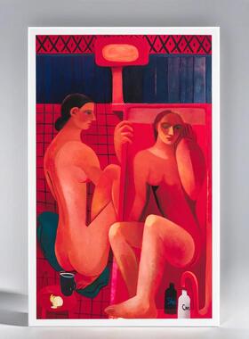 Danielle Orchard红色女性抽象正品限量版画 装饰画客厅玄关壁画