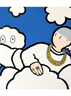 DELUXESTO城市男孩限量版画亲签真品收藏装饰画极简现代卡通