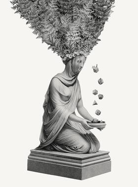  超现实主义艺术家 Dan Hillier 河流 亲笔签名限量版画 装饰画