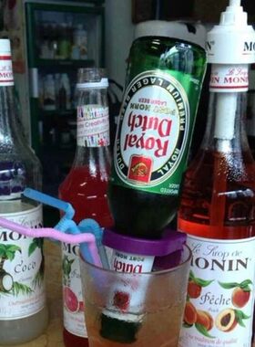 鸡尾酒杯倒置卡扣酒瓶扣倒立卡夹RIO鋭奥卡扣冰饮料酒瓶倒立器