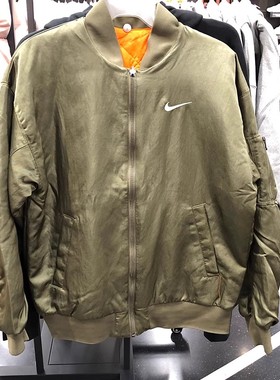 Nike/耐克女子双面穿夹克休闲运动棉服外套棒球服 DV7877-222