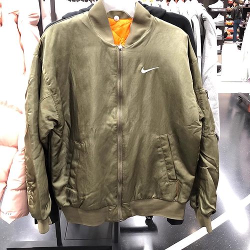 Nike/耐克女子双面穿夹克休闲运动棉服外套棒球服 DV7877-222